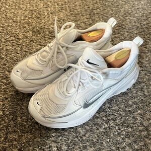 White and Silver Nike Sneakers